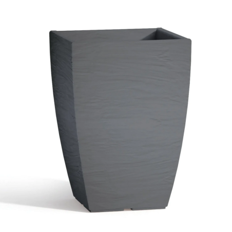 Vaso giardino colorato 38cm in polietilene Adone Square Monacis -10