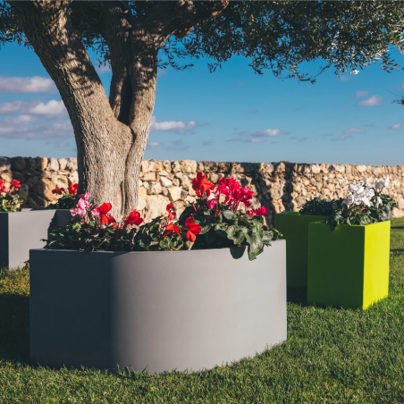 Vaso da giardino angolare 80x80x35 cm Flowerpot Monacis -8
