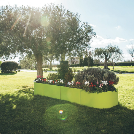 Vaso da giardino angolare 80x80x35 cm Flowerpot Monacis -9