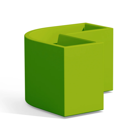 Vaso da giardino angolare 80x80x35 cm Flowerpot Monacis -1