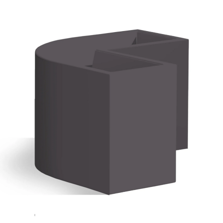 Vaso da giardino angolare 80x80x35 cm Flowerpot Monacis -5