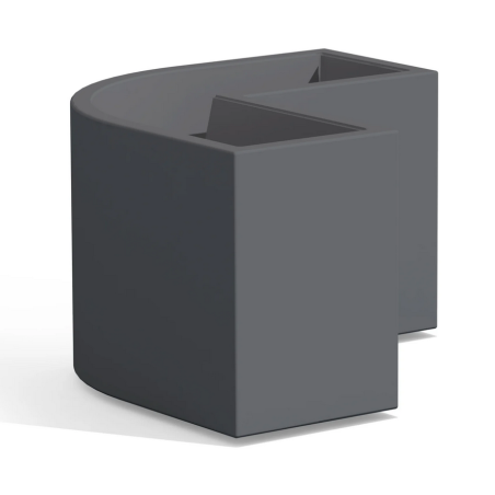 Vaso da giardino angolare 80x80x35 cm Flowerpot Monacis -6