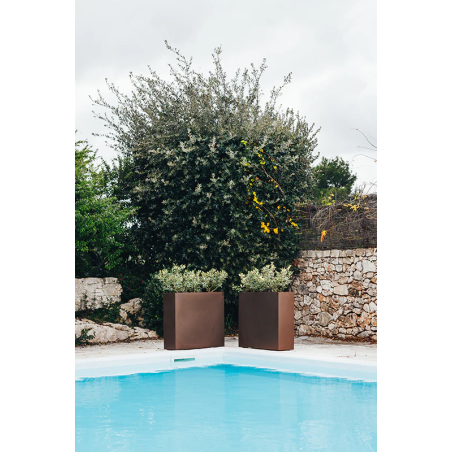 Vaso rettangolare 90x30x80h Flowerpot Top Monacis -9