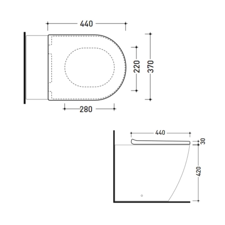 Coperchio avvolgente softclose Flaminia LKCW07 Link/mini Link -5