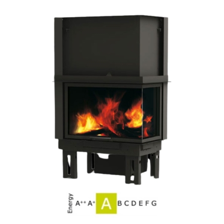 Camino a legna angolare Firek S SX Edilkamin V/F -1