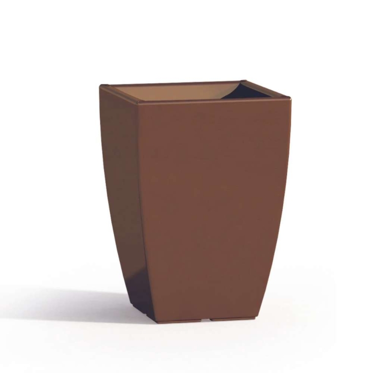 Vaso in polietilene alto 50 cm Prisma Square Monacis -9