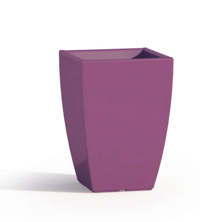 Vaso in polietilene alto 50 cm Prisma Square Monacis -11