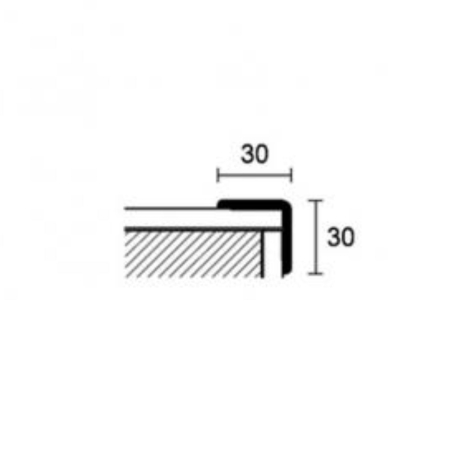 Paraspigolo bianco per muro 3 Mt Procorner P PVC Line Profilpas -2
