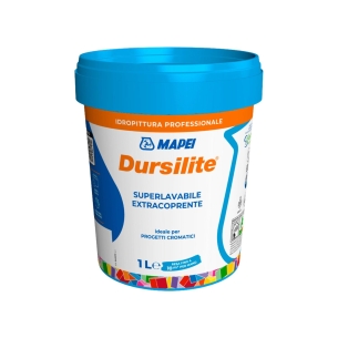 Pittura per interni bianca lavabile Dursilite Mapei -1
