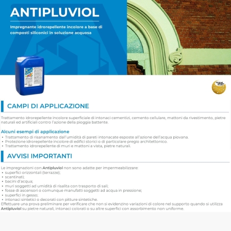 Idrorepellente Impregnante Antipluviol 25 kg Mapei -2