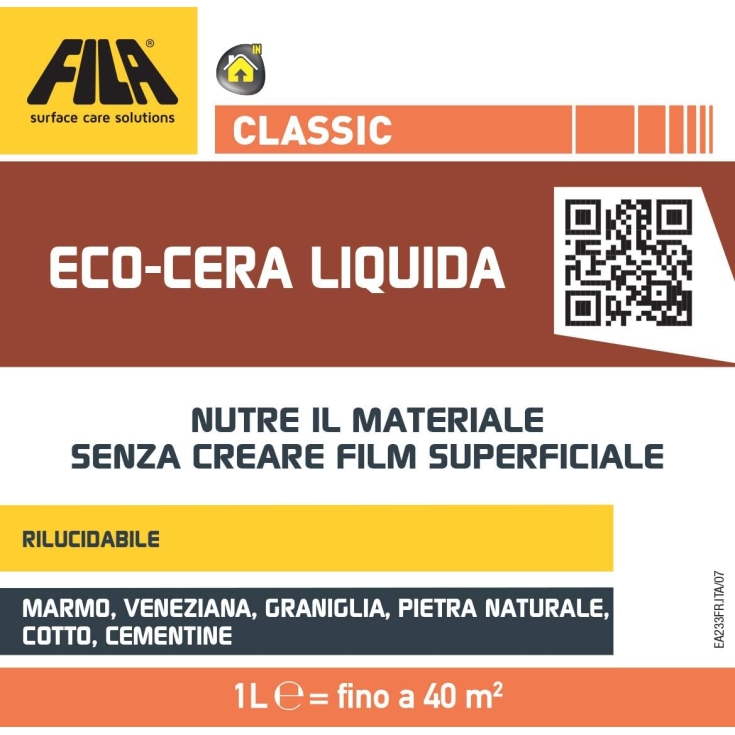 Cera liquida pavimenti nutriente Fila Classic Eco 1 Lt -2