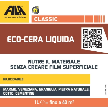 Cera liquida pavimenti nutriente Fila Classic Eco 1 Lt -2
