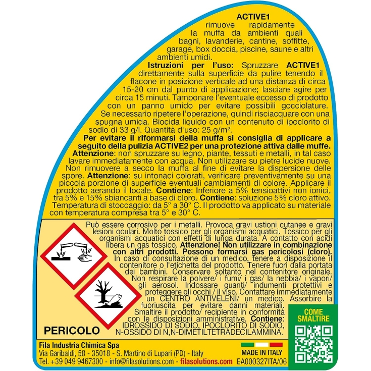 Spray antimuffa 500 ml Active1 Fila -7
