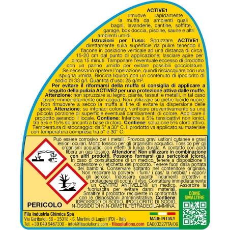 Spray antimuffa 500 ml Active1 Fila -7