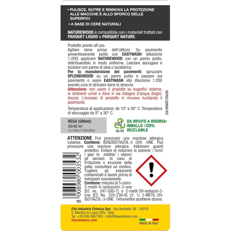 Cera rigenerante legno Naturewood Eco Fila -3