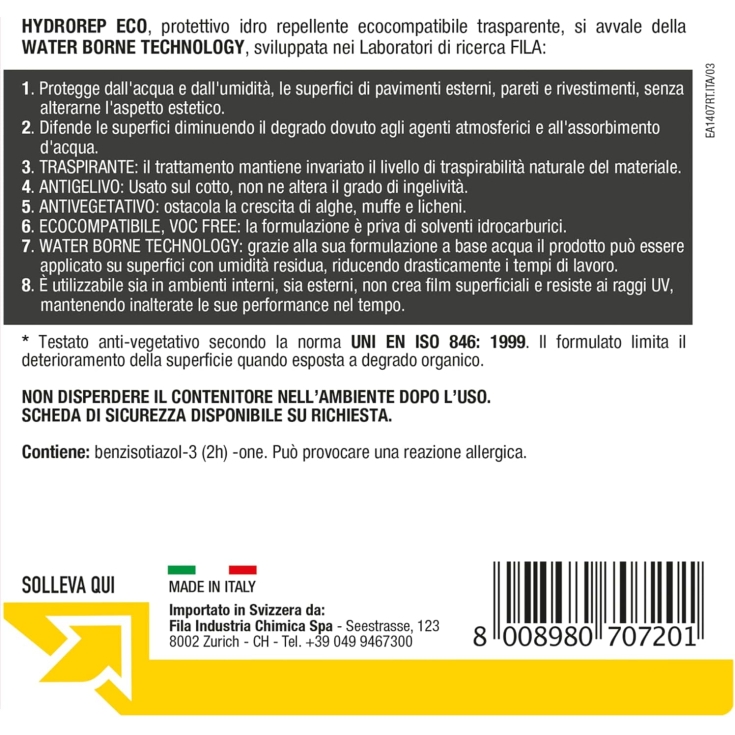Idrorepellente per agenti atmosferici Hydrorep Eco Fila -3