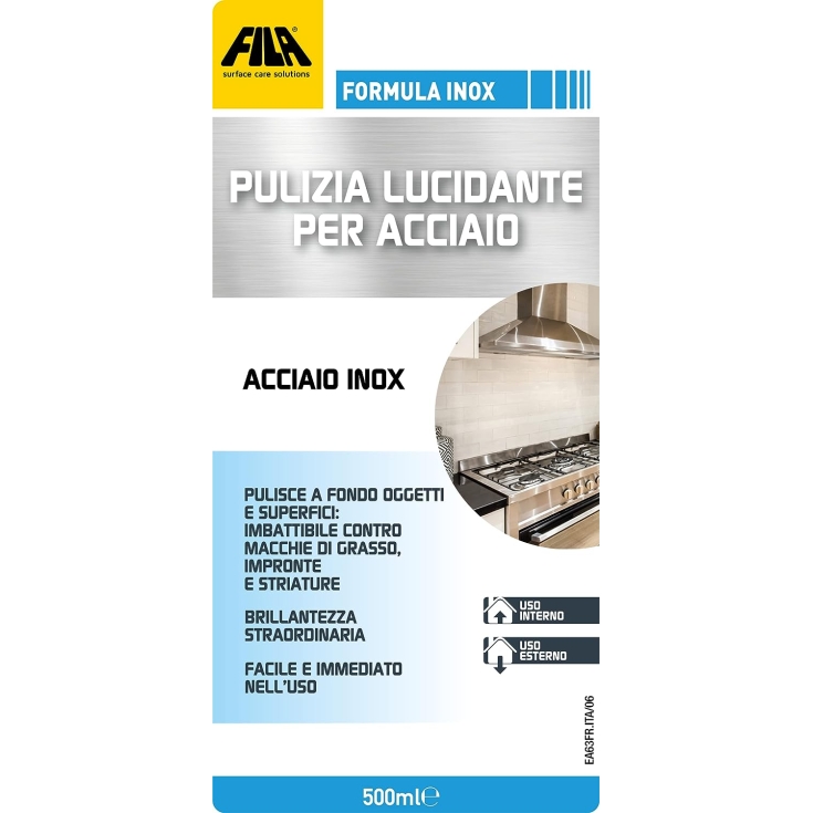 Detergente per acciaio 500 ml Formula Inox Fila -2