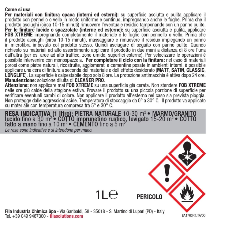 Detergente protettivo antimacchia Fob xtreme Fila 1 Lt -6