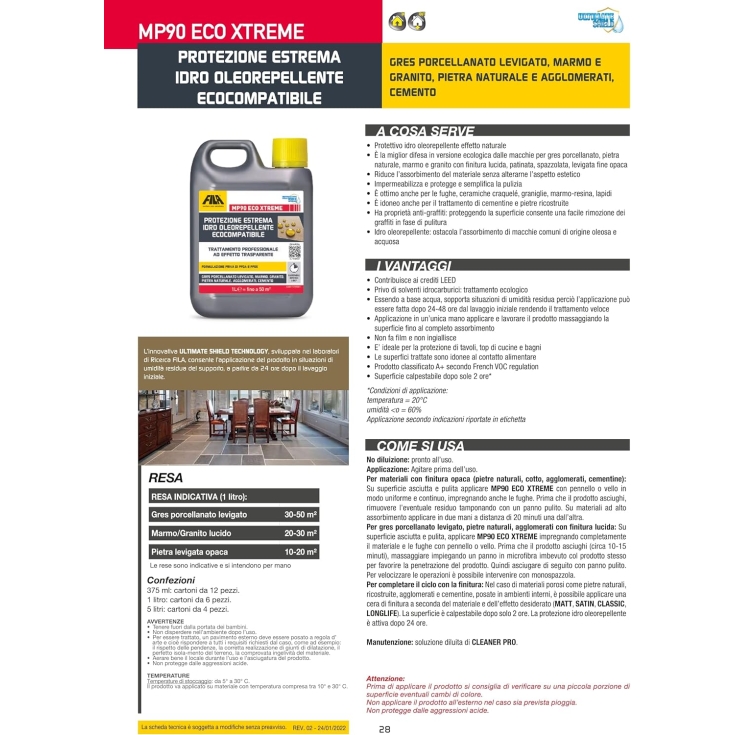 Protettivo antimacchia 5 lt Fila MP90 Eco Xtreme -1