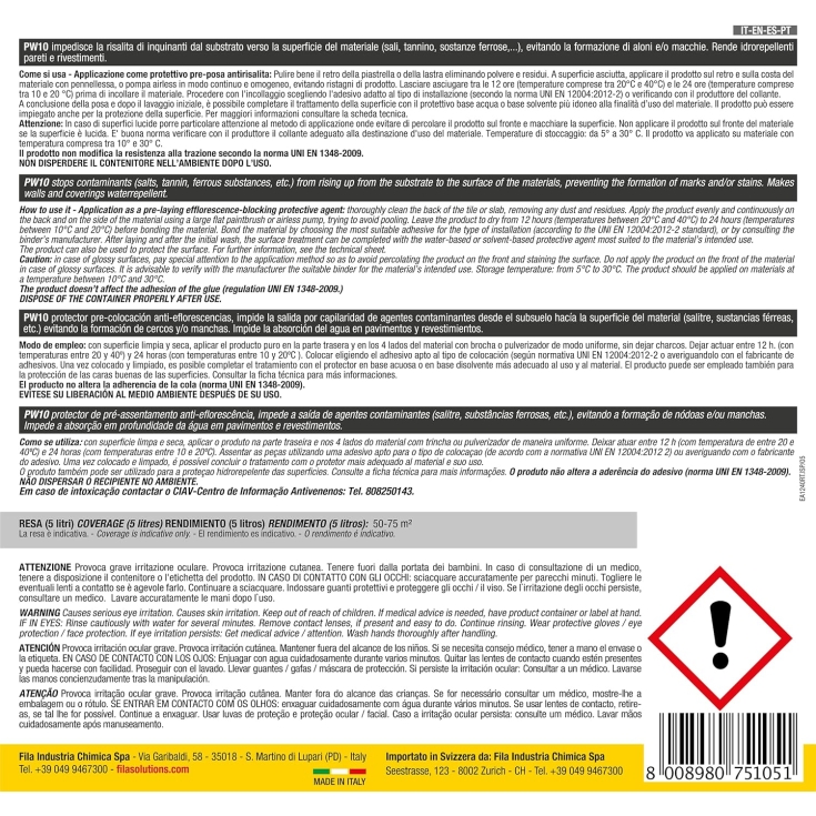 Protettivo anti risalita di inquinanti Fila PW10 5 Lt -3