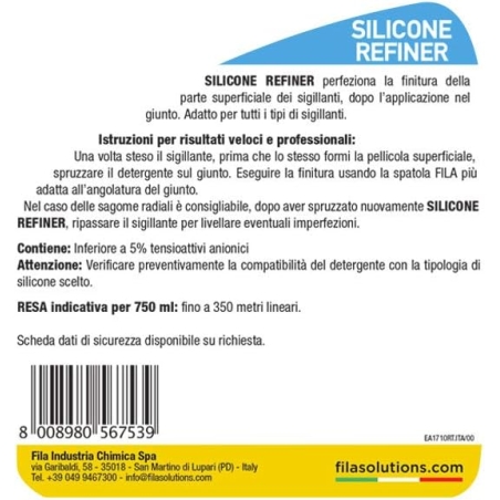 Lisciante per silicone fresco Silicone Refiner Fila 750ml -3