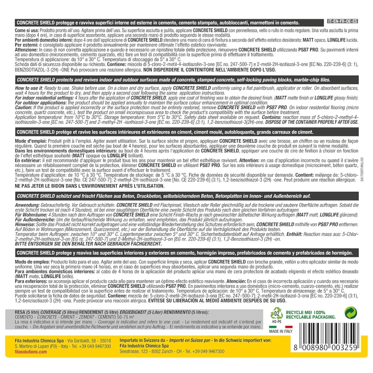 Protettivo antimacchia ravvivante Concrete Shield Fila -3