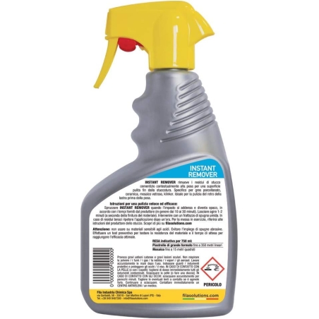 Pulitore per stucco cementizio Instant Remover 750 ml FilaFILA