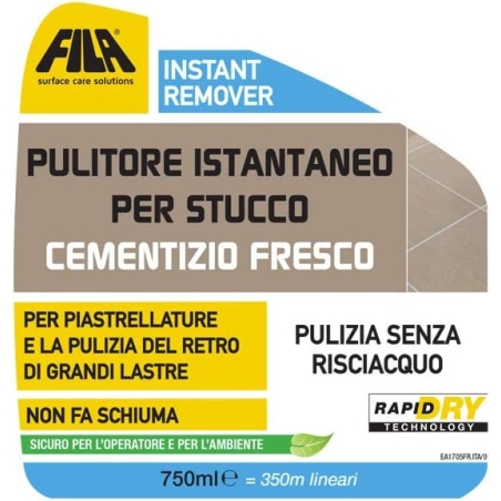 Pulitore per stucco cementizio Instant Remover 750 ml FilaFILA