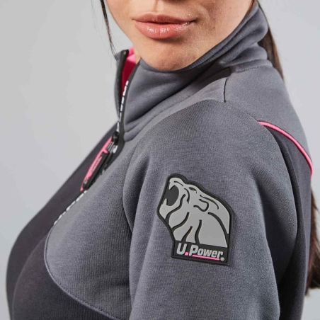 Sweatshirt de travail femme gris U-Power URANUS LADY -3