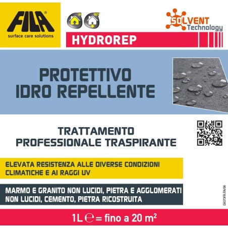 Detergente protettivo idrorepellente invisibile Hydrorep Fila 1 LtFILA