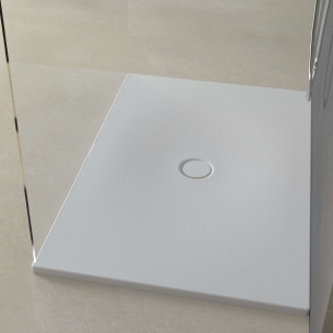 Piatto doccia 90x70 cm bianco opaco porcellana Garda Aquana -1