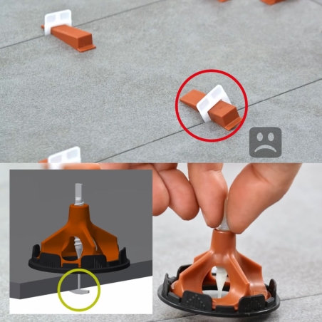 Distanziatori livellanti RLS SOS 180VSOS0130 130pz -3