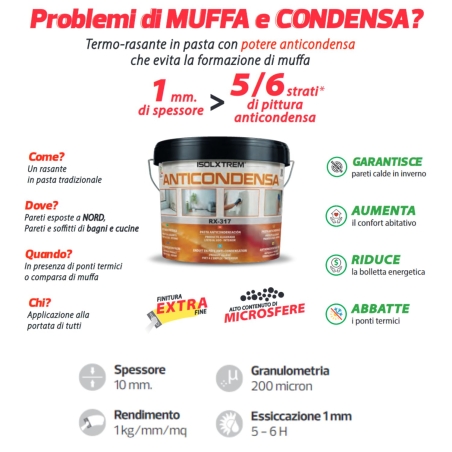 Stucco anticondensa in pasta ISOLXTREM RX-317 BaixensBAIXENS