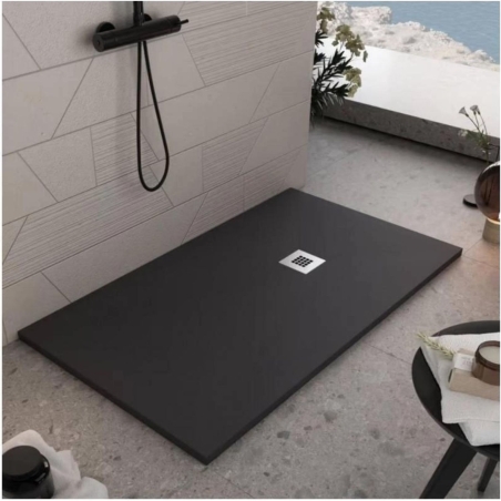 Piatto doccia 150x80 cm antracite Como Aquana -3