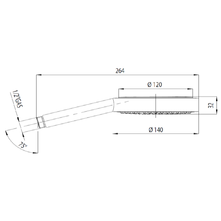 Doccetta monogetto 140mm B00166 Dinamica Bossini -3