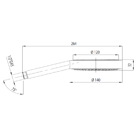 Doccetta monogetto 140mm B00166 Dinamica Bossini -3