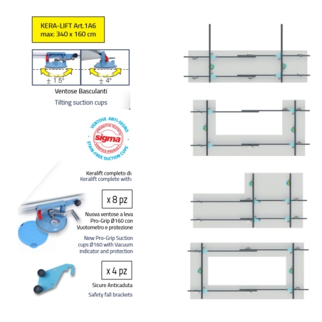 Movimentazione grandi lastre KERA-LIFT 1A6 SIGMA -2
