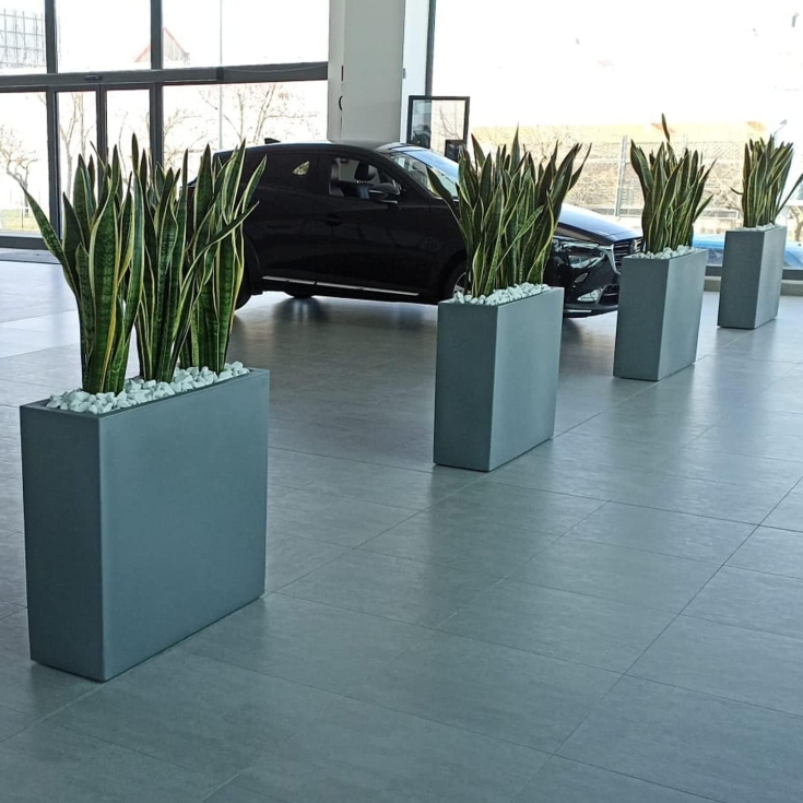 Vaso rettangolare 90x30x80h Flowerpot Top Monacis -10