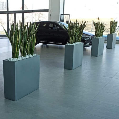 Vaso rettangolare 90x30x80h Flowerpot Top Monacis -10