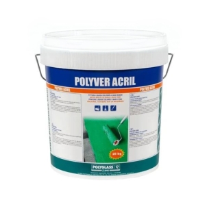 Pittura protettiva Polyver Acril bianca 25 Kg PolyglassPOLYGLASS