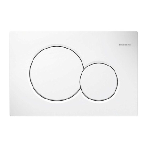 Placca comando wc bianca Sigma01 Geberit -1