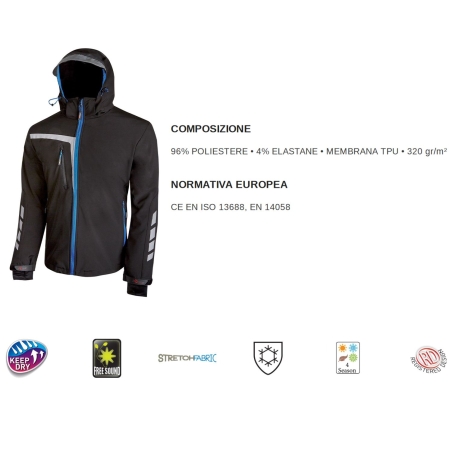 Veste U-Power QUICK carbone noir -7