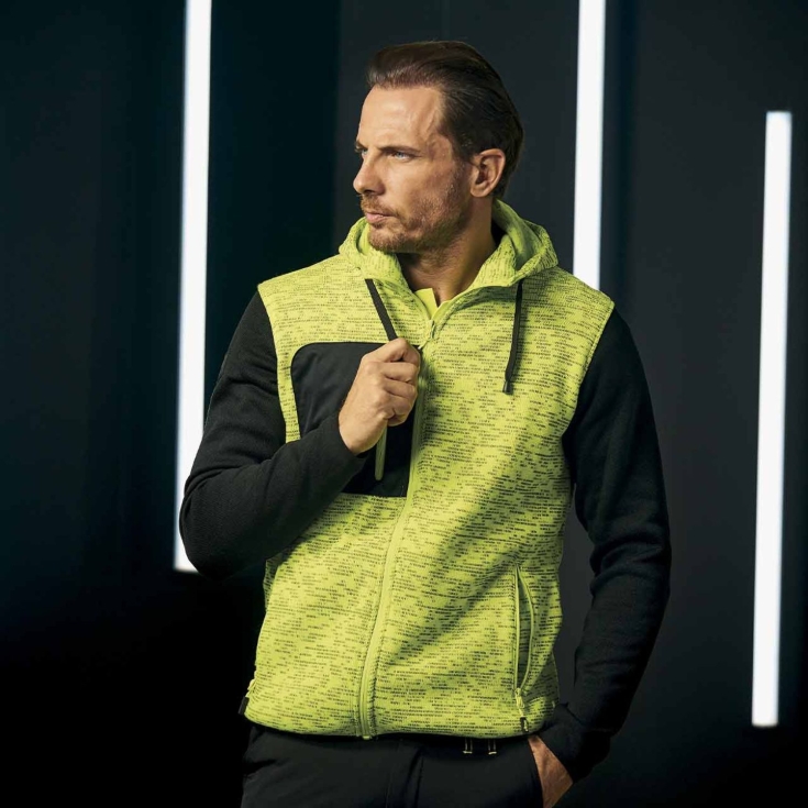 Felpa U-Power da lavoro RAINBOW yellow fluo -5