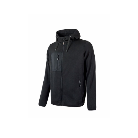 Felpa U-Power da lavoro RAINBOW black carbon -1