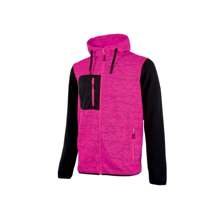 Felpa U-Power da lavoro RAINBOW LADY pink fluo -1