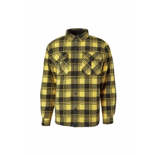 Camicia in pile U-Power WILLOW yellow pepita -1