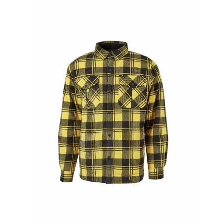 Camicia in pile U-Power WILLOW yellow pepita -1