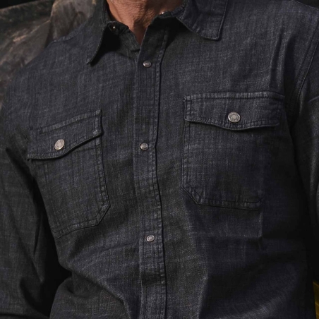 Camicia U-Power di jeans da lavoro MAPLE black carbon -3