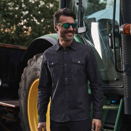 Camicia U-Power di jeans da lavoro MAPLE black carbon -4