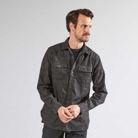 Camicia U-Power di jeans da lavoro MAPLE black carbon -5